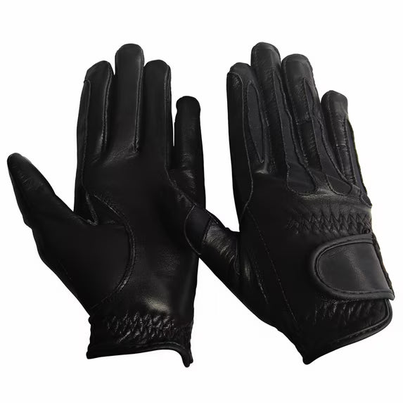 TuffRider Stretch Leather Riding Gloves
