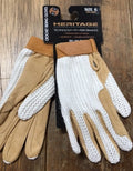 Heritage Crochet Tan Riding Gloves